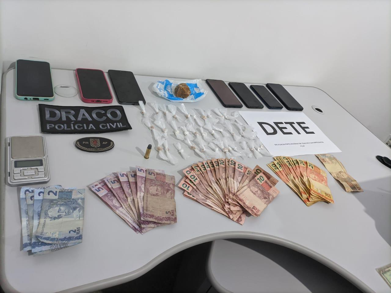 EM MACAPÁ, POLÍCIA CIVIL PRENDE DOIS INDIVÍDUOS EM FLAGRANTE POR TRÁFICO DE DROGAS E PORTE DE MUNIÇÃO DE USO RESTRITO